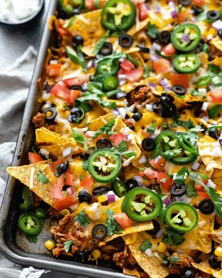 Oven Baked Sheet Pan Nachos