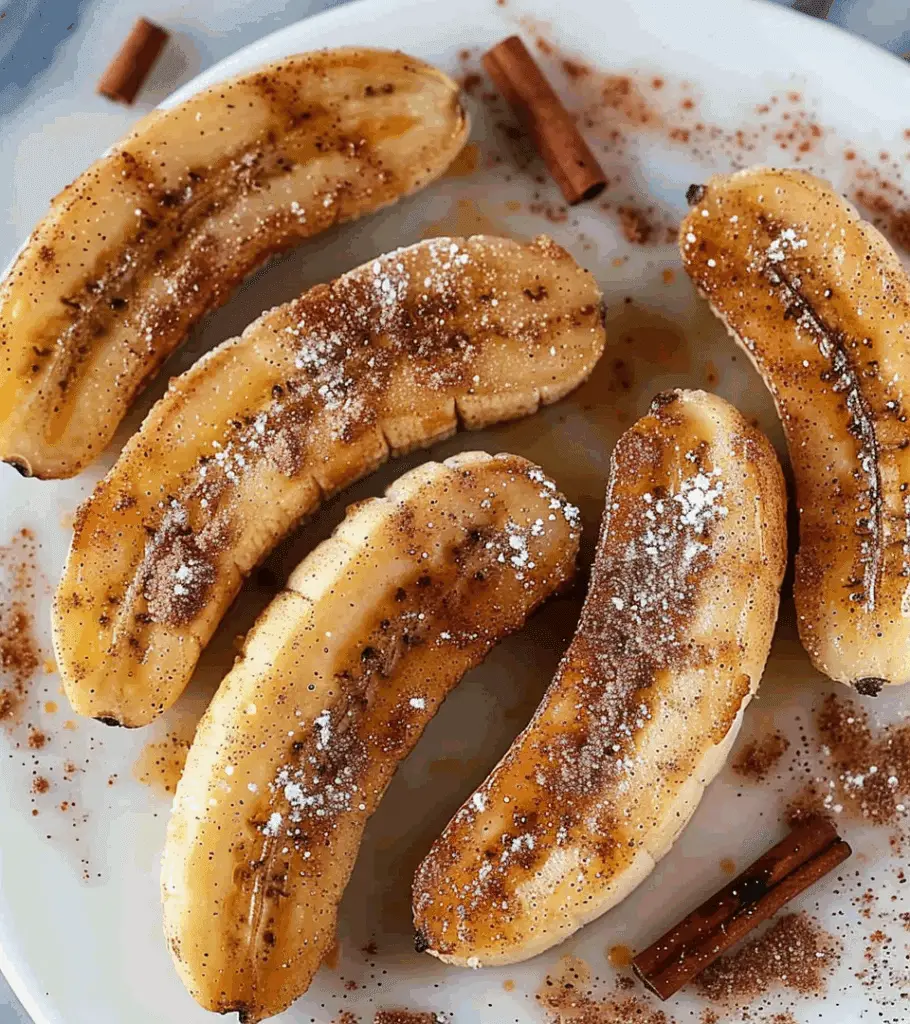 Pan Fried Cinnamon Bananas