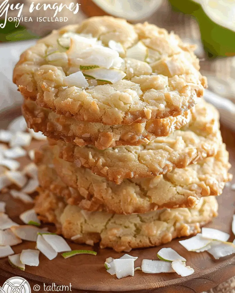 Key Lime Coconut White Chocolate Chip Cookies