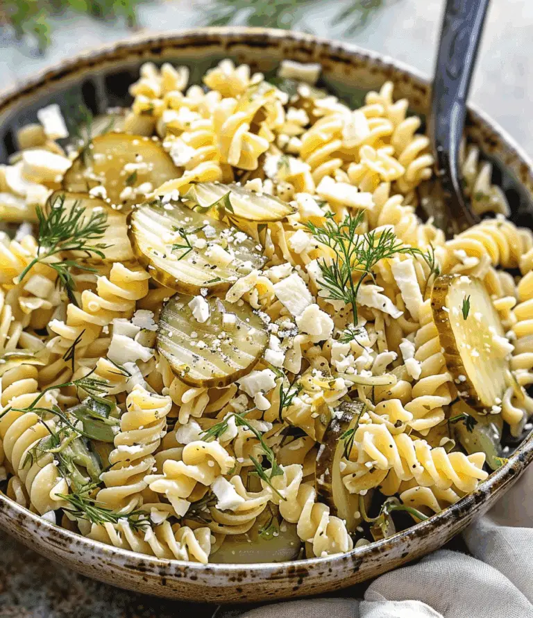 Dill Pickle Pasta Salad