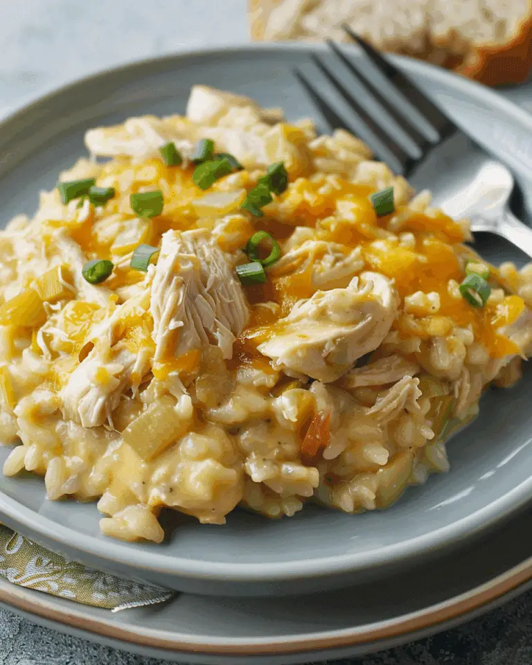 Slow Cooker Cheesy Chicken and Rice