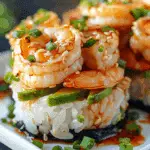 Spicy Shrimp Sushi Stacks