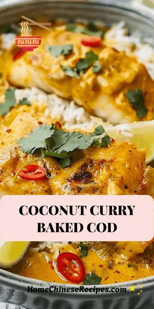 Coconut Curry Baked Cod