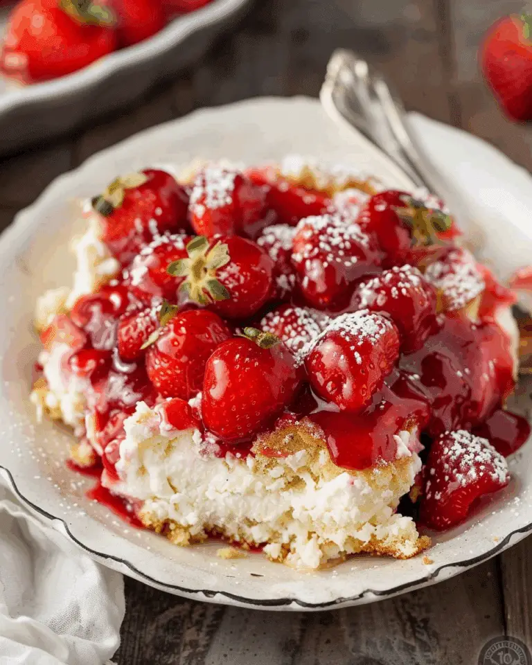 Strawberry Cream Cheese Dump Cake