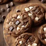 Triple Chocolate Chunk Cookies